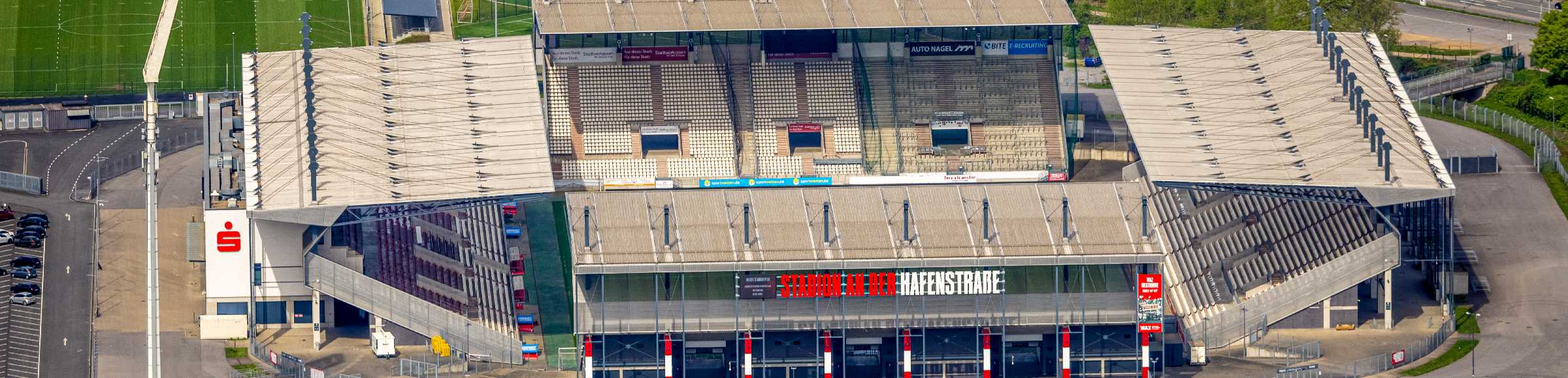 RWE - Rot-Weiß Stadion in Essen im Bundesland Nordrhein-Westfalen
